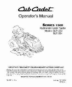 Cub Cadet Lawn Mower SLT1554, SLT1550-page_pdf